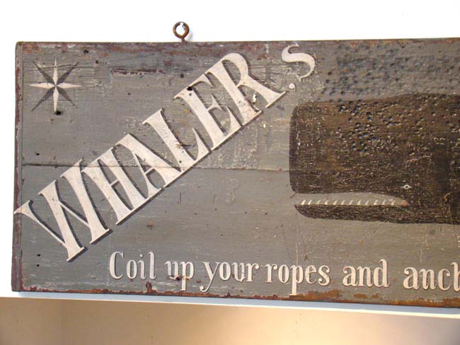 "Whaler's Inn" sign, 20th century
